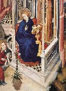 BROEDERLAM, Melchior The Annunciation (detail) painting